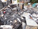 Wohnwagen ausgebrannt Koeln Muelheim Muelheimer Ring Piccoloministr P038